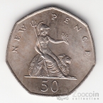 Великобритания 50 пенсов 1969