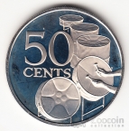 Тринидад и Тобаго 50 центов 1975 (proof)
