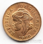 Колумбия 2 сентаво 1965