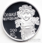Чехия 200 крон 2012 Открытие муниципального дома в Праге (proof)
