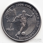 Сьерра-Леоне 1 доллар 2006 Чемпионат мира по футболу в Германии