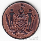 Северное Борнео 1 цент 1886