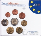 Германия набор 8 монет евро 2005 A (блистер)