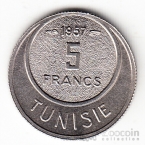 Тунис 5 франков 1957