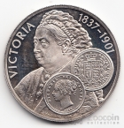 Фолклендские острова 50 пенсов 2001 Правители - Королева Виктория