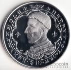 Брит. Виргинские острова 10 долларов 2007 Король Генрих 5