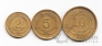 Чили набор 3 монеты 1964-1969