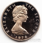 Остров Мэн 1 фунт 1978 Герб (proof)
