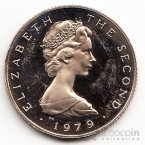 Остров Мэн 1 фунт 1979 Герб (proof)