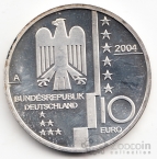 Германия 10 евро 2004 Баухаус