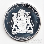 Малави 10 квача 2010 Птицы - Белоголовый орлан
