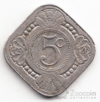 Нидерланды 5 центов 1914