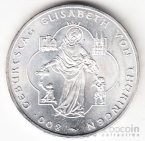 Германия 10 евро 2007 Святая Елизавета Тюрингская