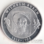 Германия 10 евро 2007 Вильгельм Буш