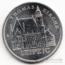 ГДР 5 марок 1984 Кирха в Лейпциге