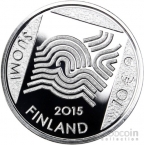 Финляндия 10 евро 2015 Аксели Галлен-Каллела (коробка)