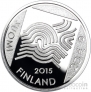 Финляндия 20 евро 2015 Аксели Галлен-Каллела (коробка)