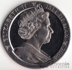 Остров Мэн 1 крона 2004 Восточный календарь - Год Обезьяны