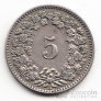Швейцария 5 раппенов 1904