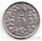 Швейцария 5 раппенов 1932