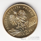 Польша 2 злотых 1997 Фауна - Жук-Рогач