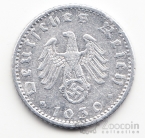 Германия 50 пфеннигов 1939 F (Алюминий)