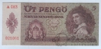 Венгрия 5 пенго 1939