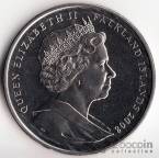Фолклендские острова 1 крона 2008 90 лет авиации