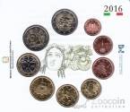 Италия набор 9 монет евро 2016 с монетой 2 евро 2016 Тито Маццио (блистер)