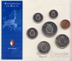 Мальта набор 7 монет 1995-2001 (запайка)