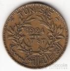 Тунис 2 франка 1924