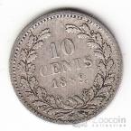 Нидерланды 10 центов 1889