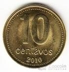 Аргентина 10 сентаво 2010