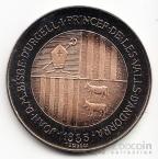 Андорра 2 динера 1985 Олимпийские игры в Калгари - Лыжник