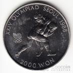 Республика Корея 2000 вон 1987 XXIV Олимпийские игры в Сеуле - борьба