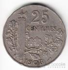 Франция 25 сентим 1904-1905 (VF-XF)