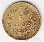 Франция 5 франков 1945 (тип 1)