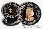 Брит. Виргинские острова 1 доллар 2016 90-летие королевы Елизаветы 2 (В музыкальной коробке)
