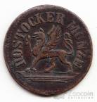 Германия - Росток 3 пфеннига 1859