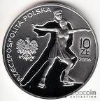 Польша 10 злотых 2006 Зимние Олимпийские игры в Турине - фигурное катание