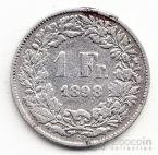 Швейцария 1 франк 1898