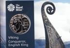 Великобритания 5 фунтов 2017 Король Кнуд Великий (блистер)