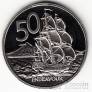 Новая Зеландия 50 центов 1987 Корабль (Proof)