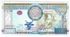 Бурунди 2000 франков 2008