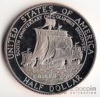 США 1/2 доллара 1992 500 лет Открытия Америки (Proof)