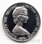 Брит. Виргинские острова 5 центов 1974