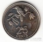 Белиз 25 центов 1978 (тип 1)