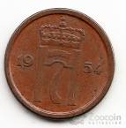 Норвегия 1 эре 1951-1957