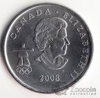 Канада 25 центов 2008 Олимпийские игры в Ванкувере - Сноубординг