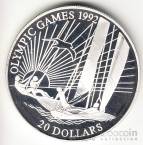 Кирибати 20 долларов 1992 Олимпиада - Парусная регата